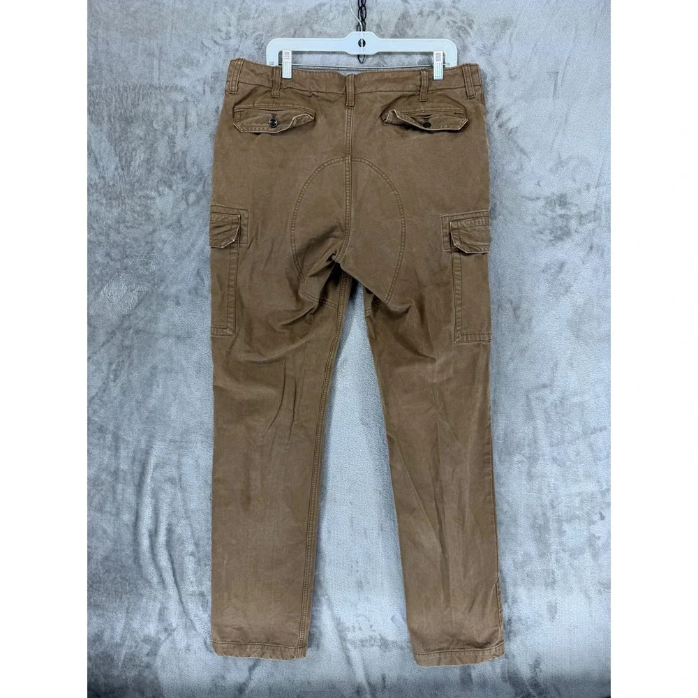 Banana‎ Republic Mens Slim Fit Cargo Pants Brown 36x36 558032-01 Cotton Utility